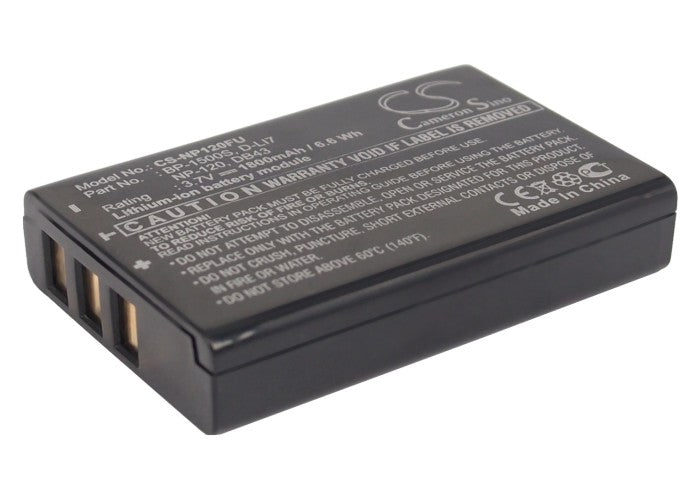 Battery for Fujifilm FinePix F10 Zoom NP-120 3.7V Li-ion 1800mAh