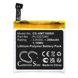 Battery for Amazfit A1619 PL332728V 3.8V Li-Polymer 290mAh / 1.10Wh