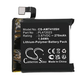 Battery for Amazfit GTS 4 Mini PL472023 3.87V Li-Polymer 270mAh / 1.04Wh