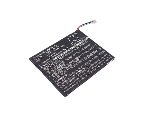 Battery for BLU BT-E505 BT-D005L, C1068903400L 3.7V Li-Polymer 3300mAh / 12.21W