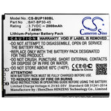 Battery for Bluebird BM180 BAT-BP30-45 3.7V Li-Polymer 2000mAh / 7.40Wh