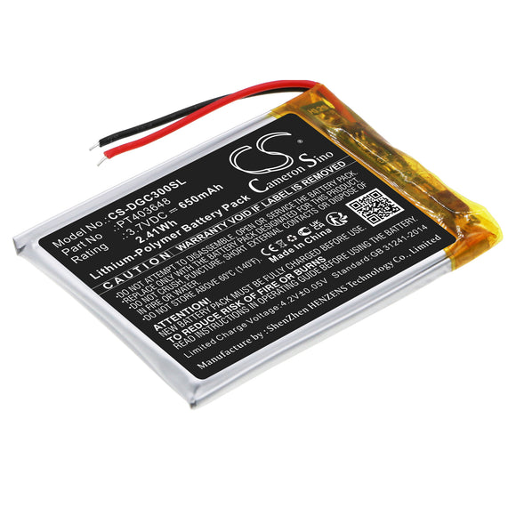 Battery for DENON AH-GC30 PT403648 3.7V Li-Polymer 650mAh / 2.41Wh