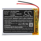 Battery for DENON AH-GC30 PT403648 3.7V Li-Polymer 650mAh / 2.41Wh