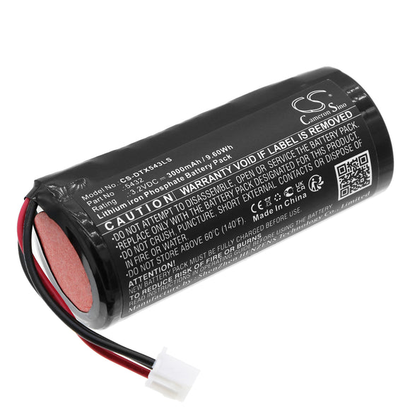 Battery for DOTLUX LIGHTBARexit 5432 3.2V LiFePO4 3000mAh / 9.60Wh