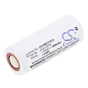 Battery for Lithonia LX W 3 R EL N ELB 1201N 1.2V Ni-CD 1200mAh / 1.44Wh