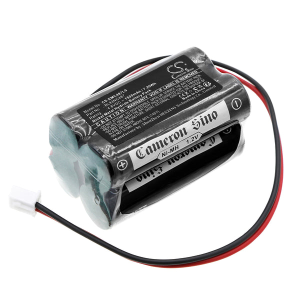 Battery for Exit Light Co LEDRBB BAA48R, BAA-48R 4.8V Ni-MH 1500mAh / 7.20Wh