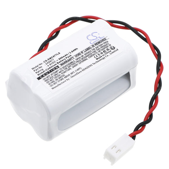 Battery for Dual-Lite SESGBNE 24D677 4.8V Ni-CD 800mAh / 3.84Wh