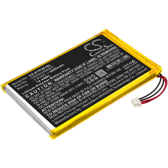 Battery for Enspert Identity 7 OS5AU400WO 3.8V Li-Polymer 3800mAh / 14.44Wh