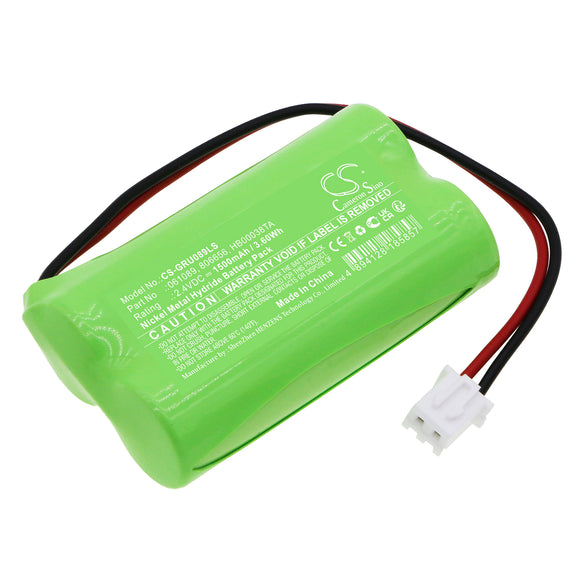 Battery for Legrand 62624 061089, 806656, HB00038TA 2.4V Ni-MH 1500mAh / 3.60Wh