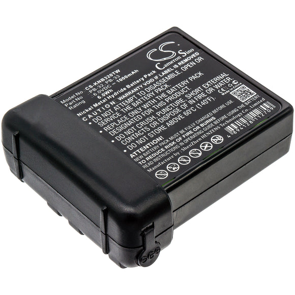 Battery for Kenwood TK-208 PB-32, PB-32H, PB-33, PB-34 6.0V Ni-MH 1000mAh / 6.0