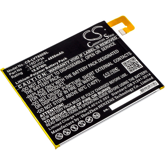 Battery for Lenovo TAB4 8 L16D1P34 3.85V Li-Polymer 4850mAh / 18.67Wh