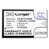 Battery for Motorola Ease 44 VT533450 3.7V Li-ion 1150mAh / 4.26Wh