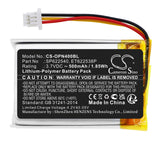 Battery for Opticon OPN-4000i ET622538P, SP622540 3.7V Li-Polymer 500mAh / 1.85