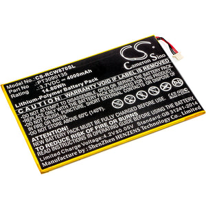 Battery for RCA RCT6303W87DK PT3090135 3.7V Li-Polymer 4000mAh / 14.80Wh