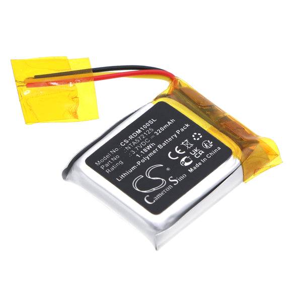 Battery for Rode Go Transmitter NTA572125 3.7V Li-Polymer 320mAh / 1.18Wh