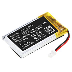 Battery for Samson Micro AR2 receiver 1-OTH0157 3.7V Li-Polymer 300mAh / 1.11Wh