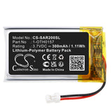 Battery for Samson Swar2 Airline 1-OTH0157 3.7V Li-Polymer 300mAh / 1.11Wh