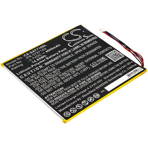 Battery for DigiLand DL8006 PR-3797103 3.7V Li-Polymer 4000mAh / 14.80Wh