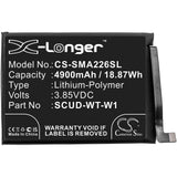 Battery for Samsung Galaxy Buddy 5G SCUD-WT-W1, WT-S-W1 3.85V Li-Polymer 4900mA