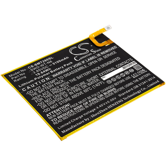 Battery for Samsung SM-T295 SWD-WT-N8 3.85V Li-Polymer 5100mAh / 19.64Wh