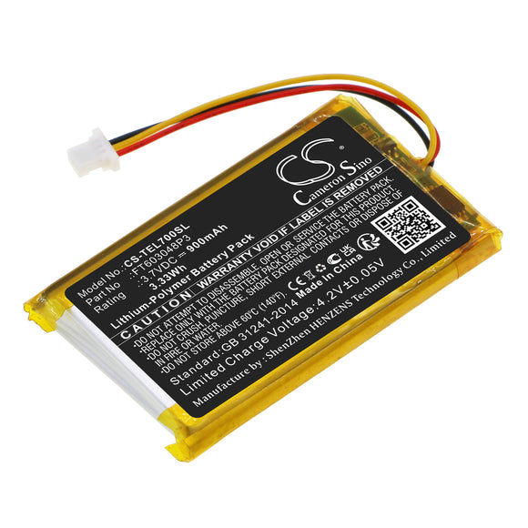 Battery for Turtle Stealth 600 FT603048P3 3.7V Li-Polymer 900mAh / 3.33Wh