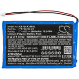 Battery for Uniwell CX3500 YT784262-2S 7.4V Li-Polymer 2600mAh / 19.24Wh