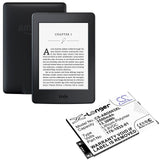 Battery for Amazon Kindle Graphite 170-1032-00, 170-1032-01, GP-S10-346392-0100,