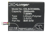 Battery for Acer Liquid E3 BAT-A10, BAT-A10(1ICP4/58/71), KT.0010S.010 3.8V Li-P