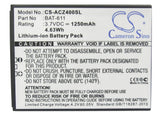 Battery for Acer Z160 BAT-611, KT.0010B.006 3.7V Li-ion 1250mAh / 4.63Wh