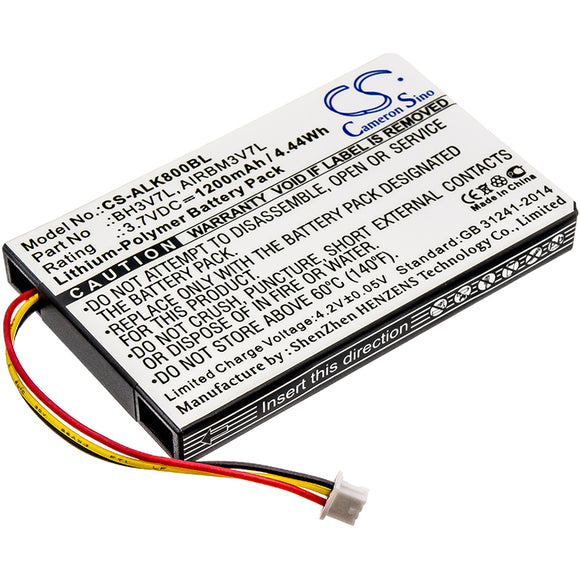 Battery for Autec Air A8 AIRBM3V7L, BH3V7L 3.7V Li-Polymer 1200mAh / 4.44Wh