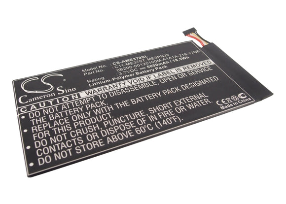 Battery for Asus MeMO Pad ME301T C11-ME301T, C11-TF400CD, C21-TF400CD 3.7V Li-Po