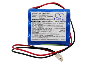 Battery for CareFusion GW Volumetric Pump 1000EL00349, 1000SP01782, CSA29109 7.2