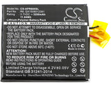 Battery for Aspera R6 QX1508012381, R6 3.7V Li-Polymer 3200mAh / 11.84Wh