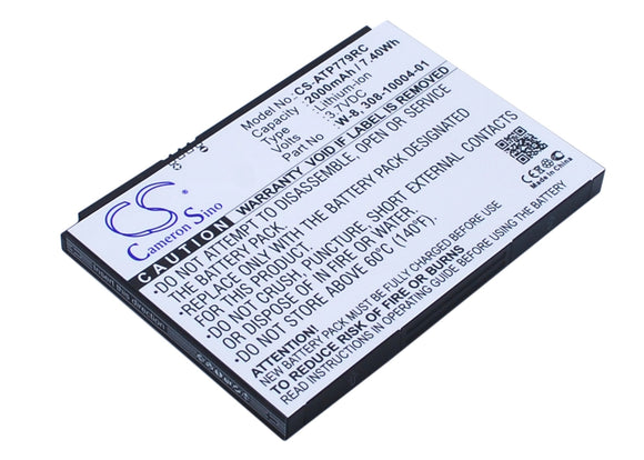 Battery for Netgear NTGR779ABB 5200087, W-7, W-7a, W-8a 3.7V Li-ion 2000mAh / 7.