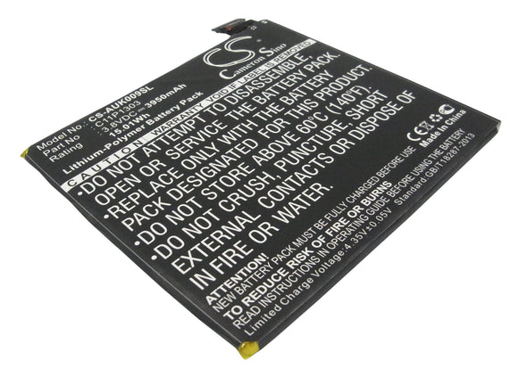 Battery for Asus K009 C11P1303, C11PNCH 3.8V Li-Polymer 3950mAh / 15.01Wh