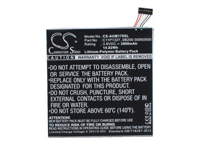 Battery for Asus FE170CG 0B200-00950000, C11P1327 3.8V Li-Polymer 3900mAh / 14.8