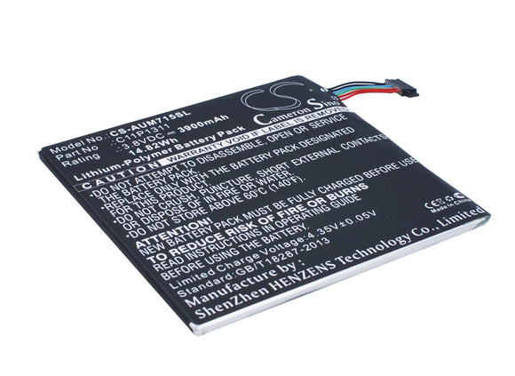 Battery for Asus K00Z C11P1311 3.8V Li-Polymer 3900mAh / 14.82Wh