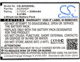 Battery for Archos A55 Helium AC55HEP, BSF20 3.7V Li-ion 2300mAh / 8.51Wh