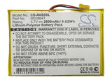 Battery for Archos 5 60GB M02864T 3.7V Li-Polymer 2600mAh