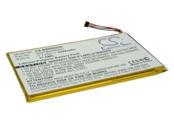 Battery for Barnes & Noble BNRB200 6027B0090501, AVPB001-A110-01, AVPB003-A110-0