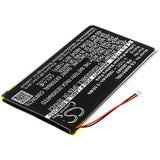 Battery for Barnes and Noble BNRV510 PR-285083 3.7V Li-Polymer 1500mAh / 5.55Wh