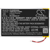 Battery for Barnes and Noble GlowLight 6 inches PR-305084-ST 3.7V Li-Polymer 150