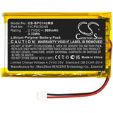 Battery for Babymoov Premium Care A014203  1ICP6/30/48 3.7V Li-Polymer 900mAh / 