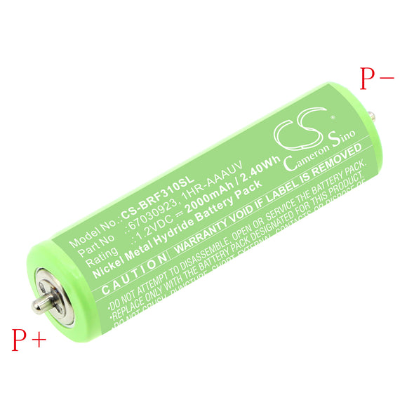 Battery for Braun 310S-3  1HR-AAAUV, 67030165, 67030834, 67030923, 7030923, HR-A