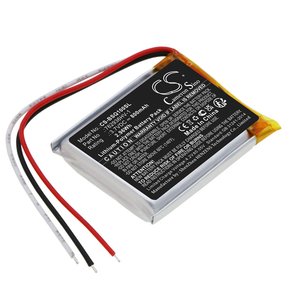 Battery for Bose QuietComfort Earbuds Charging   762936HV-1 3.7V Li-Polymer 800m