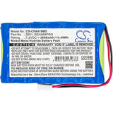 Battery for Cefar Myo 4 2651, REHAB4PRO 7.2V Ni-MH 2000mAh / 14.40Wh