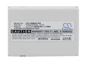 Battery for CriticalResponse M1501 CS523450AL 1S1P 3.7V Li-ion 1050mAh / 3.89Wh