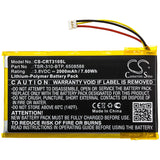 Battery for Crestron TSR-310 6508588, TSR-310-BTP 3.8V Li-Polymer 2000mAh / 7.60