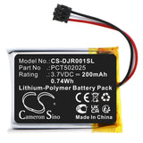 Battery for DJI MIC TX PCT502025 3.7V Li-Polymer 200mAh / 0.74Wh