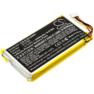 Battery for DJI Spark Remote Controller 973760 3.7V Li-Polymer 2450mAh / 9.07Wh